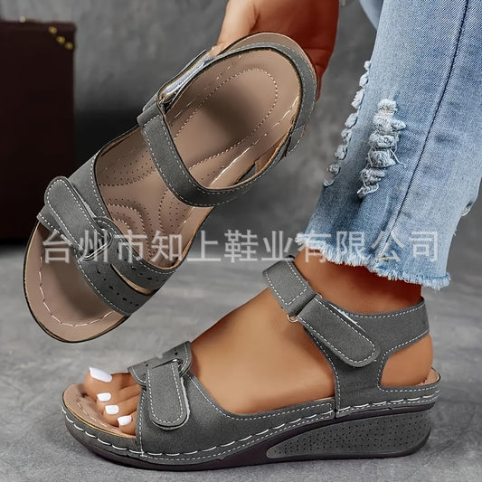 Thick Bottom Plus Size Strap Sandals - BMYANY
