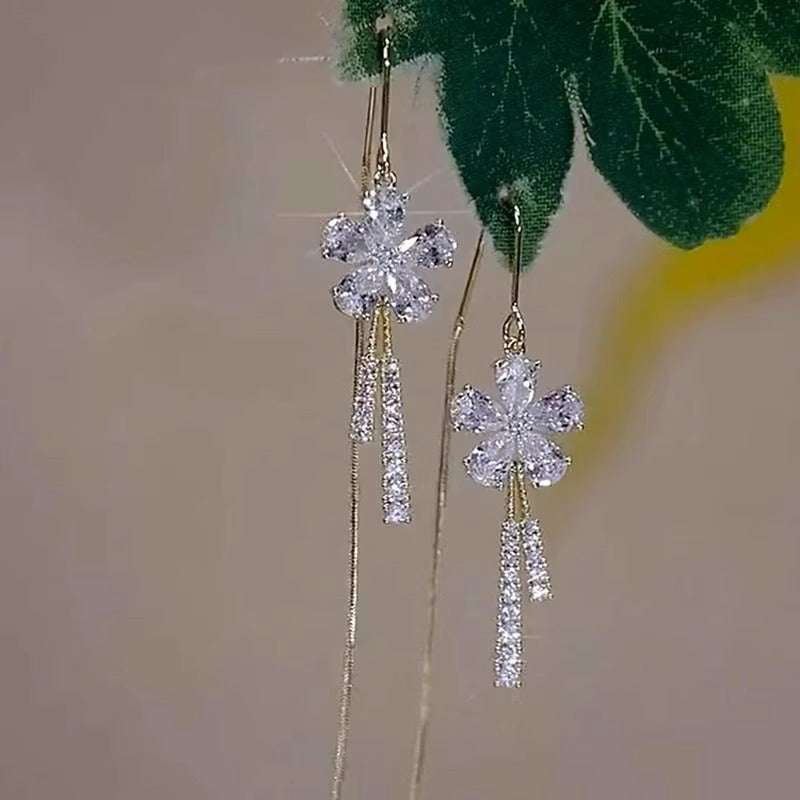 Super Flash Snowflake EAR Thread Women's Simple Fashion - BMYANY