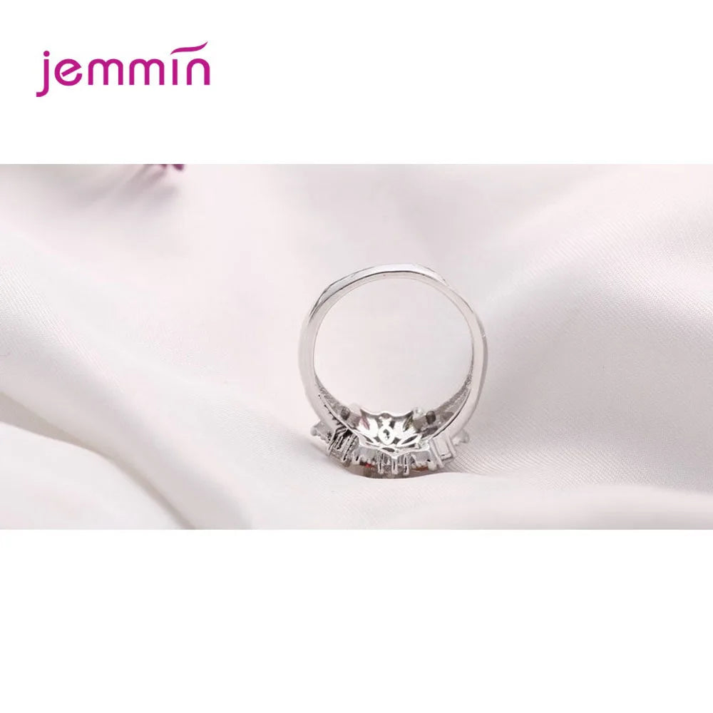 Bagues de fiançailles en argent sterling 925 pour femmes, bijoux de mariage, de fiançailles, colorées et scintillantes, zircone cubique AAA, tailles 6, 7, 8, 9
