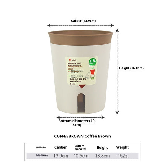 Pot de Fleurs Auto Absorbant Double Couche - Stockage d’Eau - BMYANY