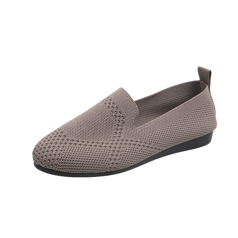 Chaussures femmes Plates Slip-on Tissage Ajouré Style Décontracté - BMYANY