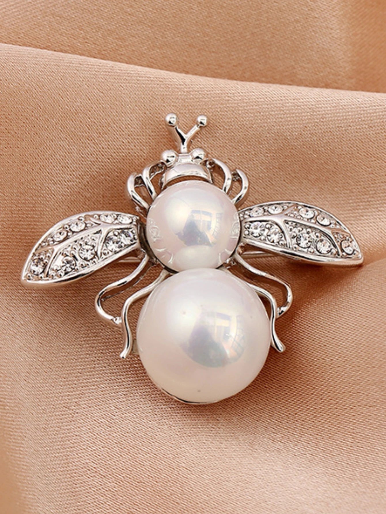 9 Model PC Women's Fashion Trend Personalized Imitation Pearl Bee Brooch Pin Jewelry Suitable for Outdoor Dating, Party, Festival Gifts