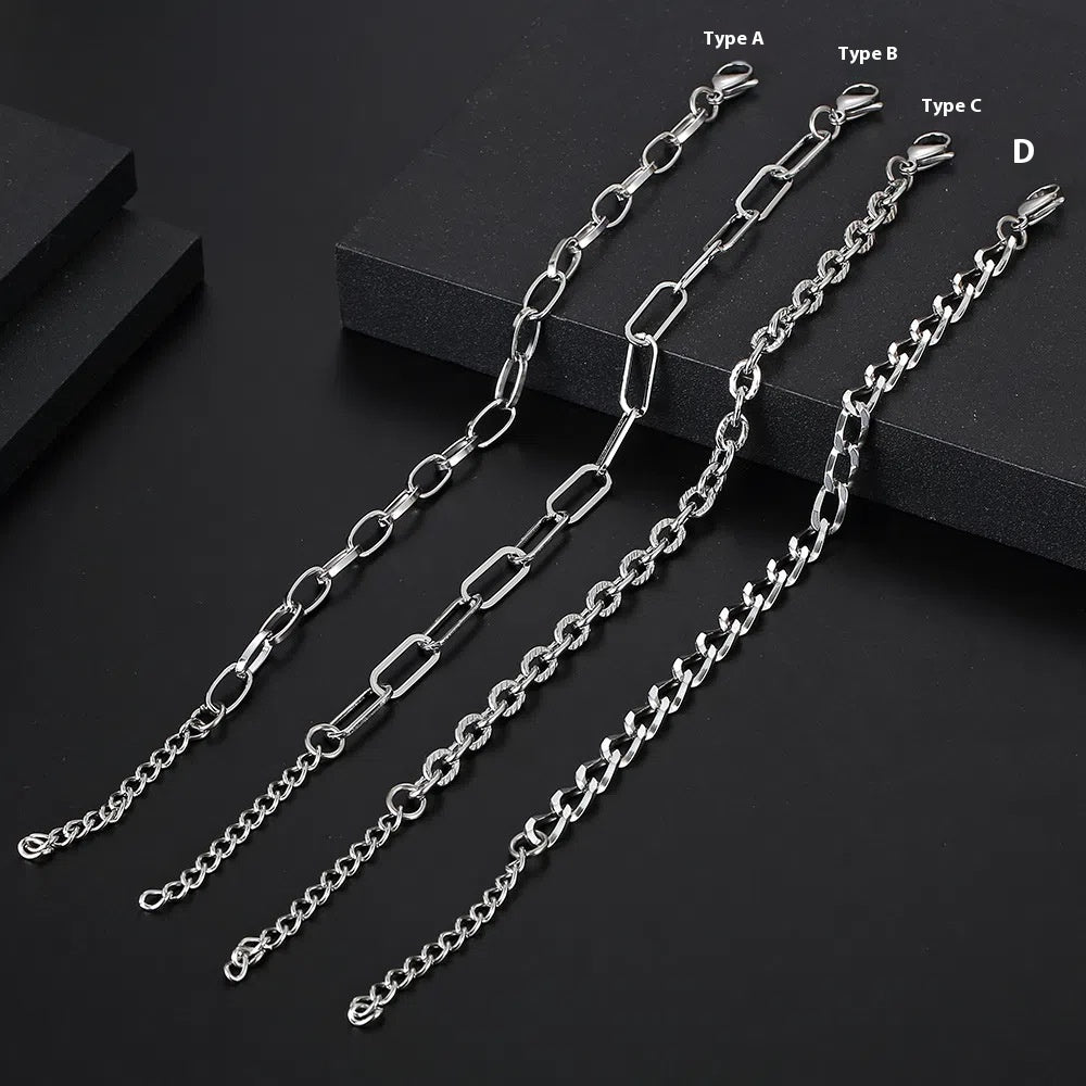 Stainless Steel Chain Special-shaped Chain Hip Hop Men's Bracelet - BMYANY