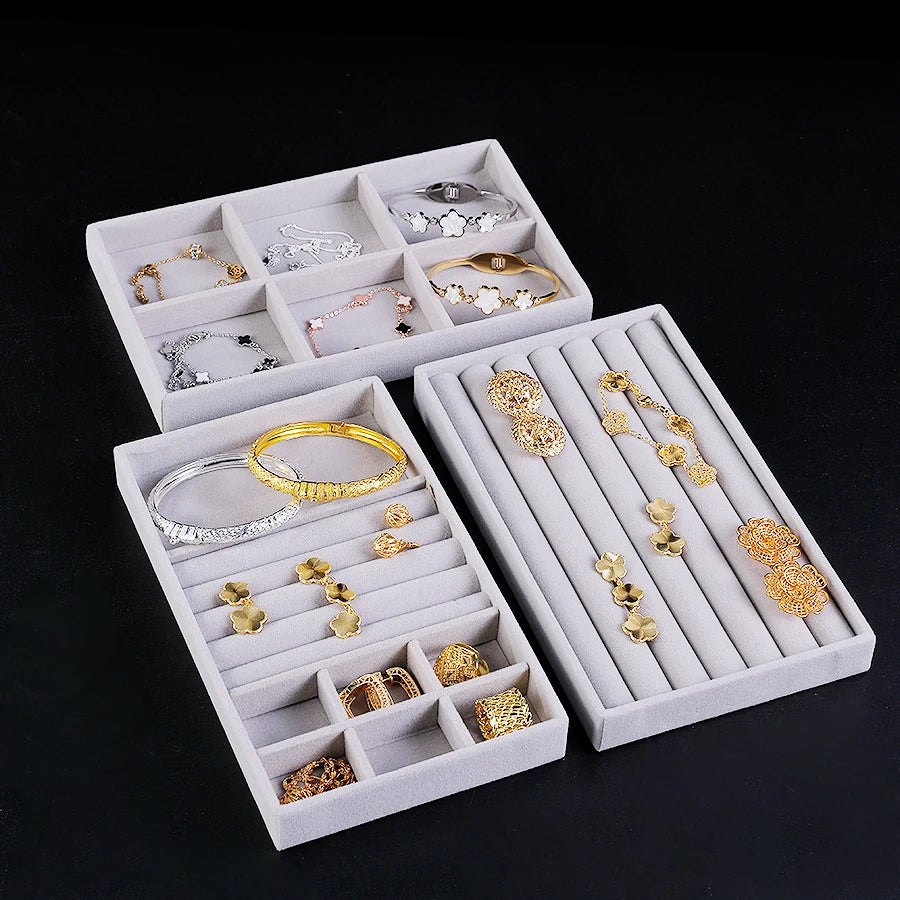 9Model, Flocking Jewelry Box Jewelry Tray, Suitable For: All Kinds of Jewelry Storage.