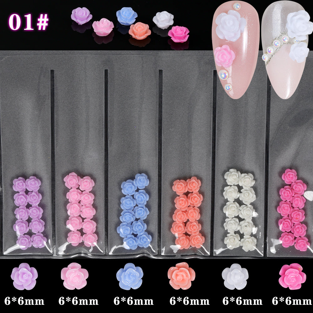 Fleurs 3D Ongles Candy Jelly Décoration Relief Nail Art - BMYANY