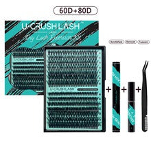 Individual Clusters Of Natural Black False Eyelashes Non-Adhesive Eyelashes Large Capacity Eyelashes - BMYANY