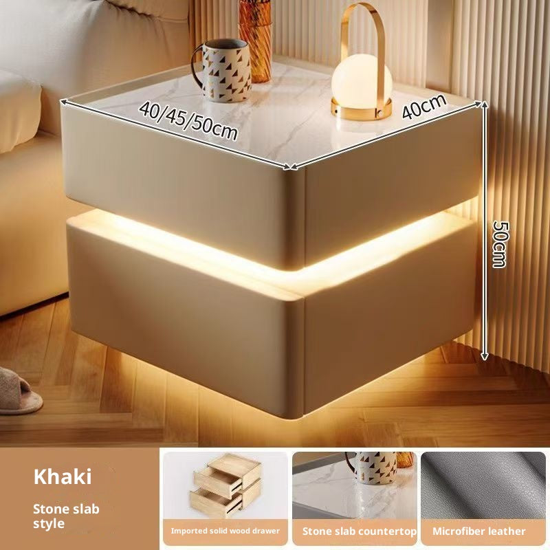 Table de Chevet Intelligente Multifonction Charge Sans Fil Bluetooth - BMYANY