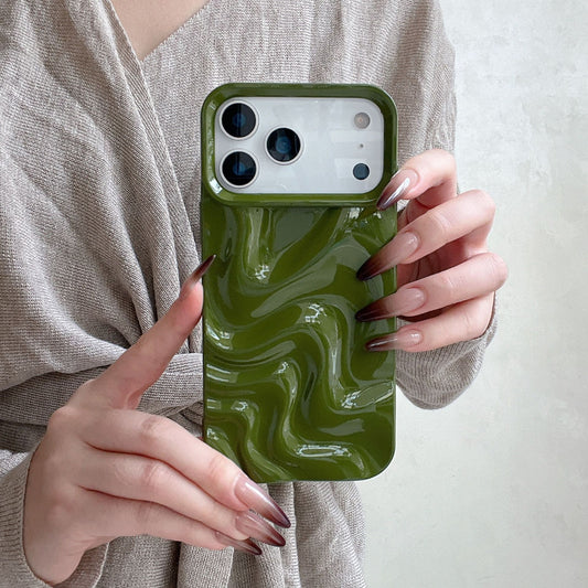 Coque iPhone Effet Ondulation 3D TPU Souple Style Coréen - BMYANY