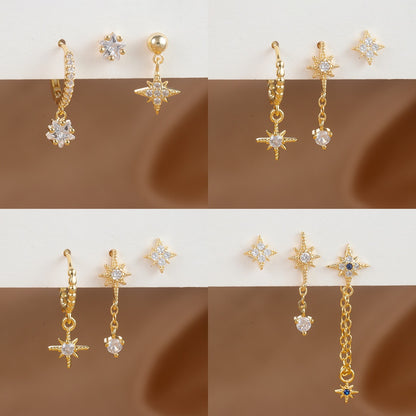 Boucles d'oreilles à pompons tendance en micro zircons incrustés - BMYANY