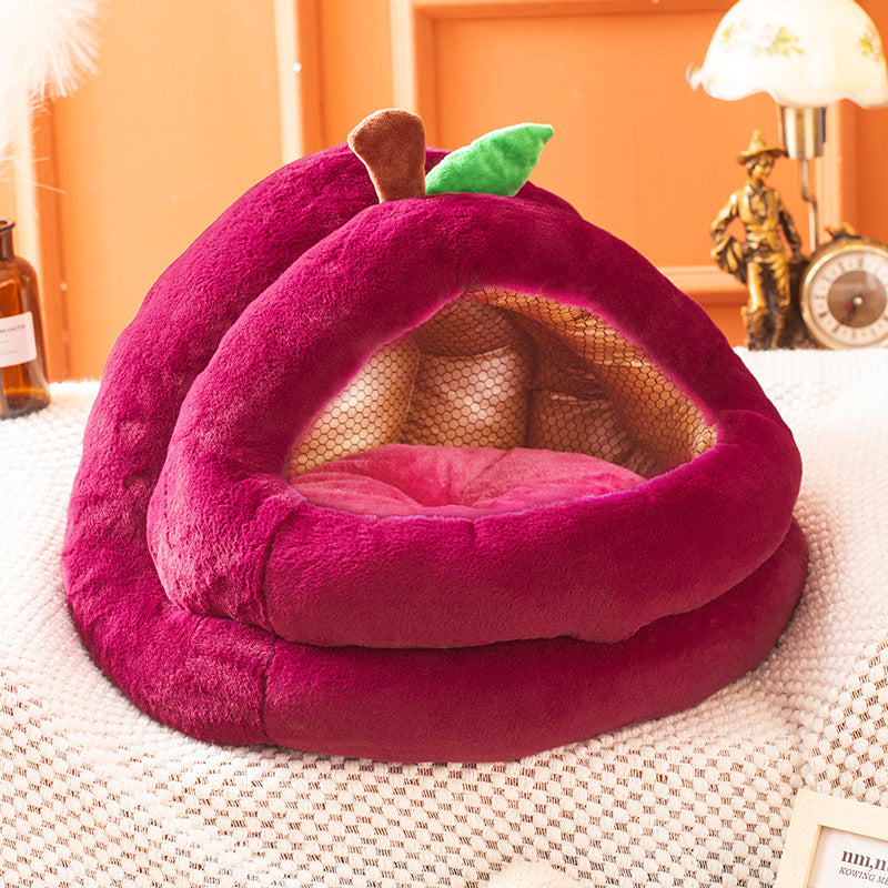 Niche Semi Fermée en Graphène - Chaude et Confortable pour Chien - BMYANY