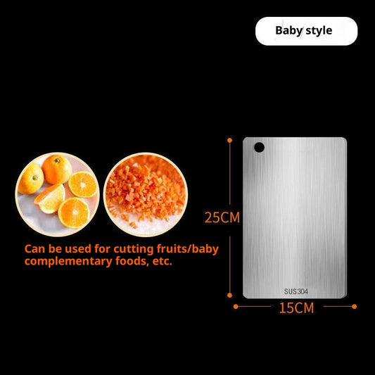 Planche à découper double face en acier inoxydable résistante à la moisissure - BMYANY