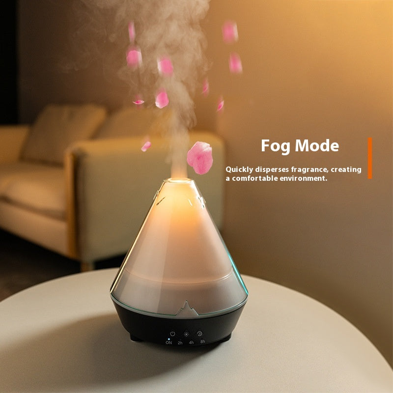 LED humidificateur Diffuseur d’Arômes Effet Flamme Volcan Humidificateur - BMYANY