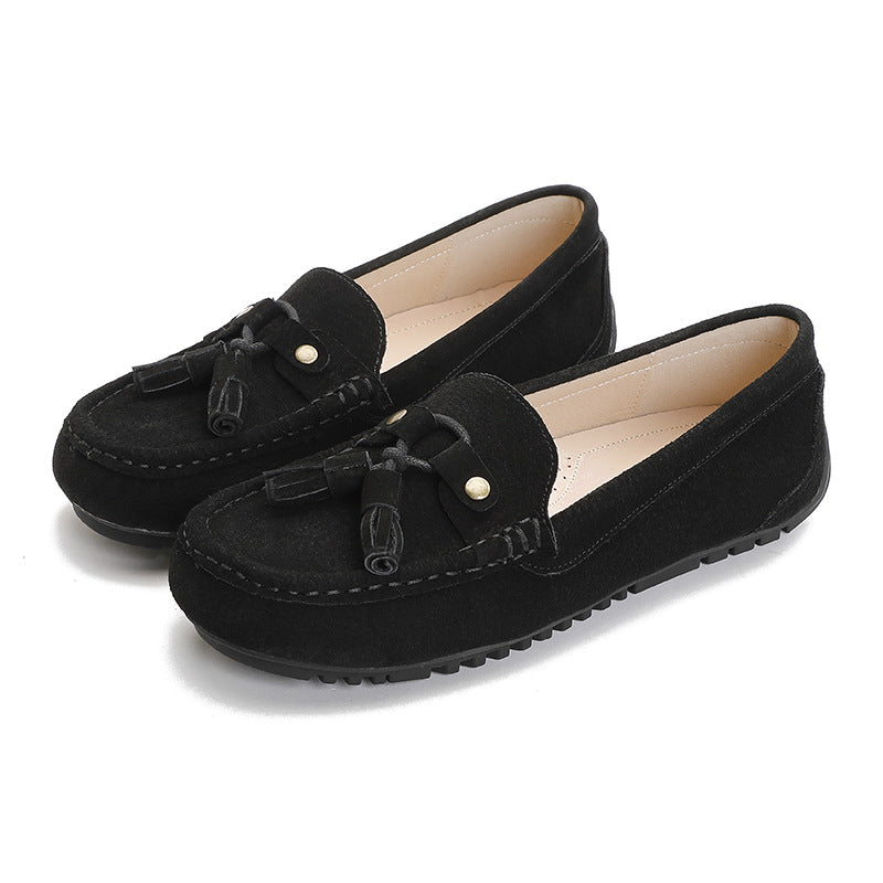 Soft Bottom Non-slip Slip-on Lofter Flat Bottom Pumps - BMYANY