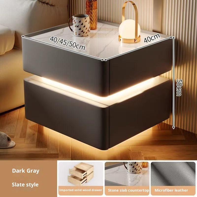 Table de Chevet Intelligente Multifonction Charge Sans Fil Bluetooth - BMYANY