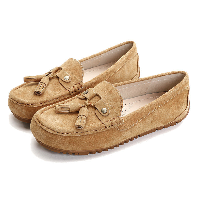 Soft Bottom Non-slip Slip-on Lofter Flat Bottom Pumps - BMYANY