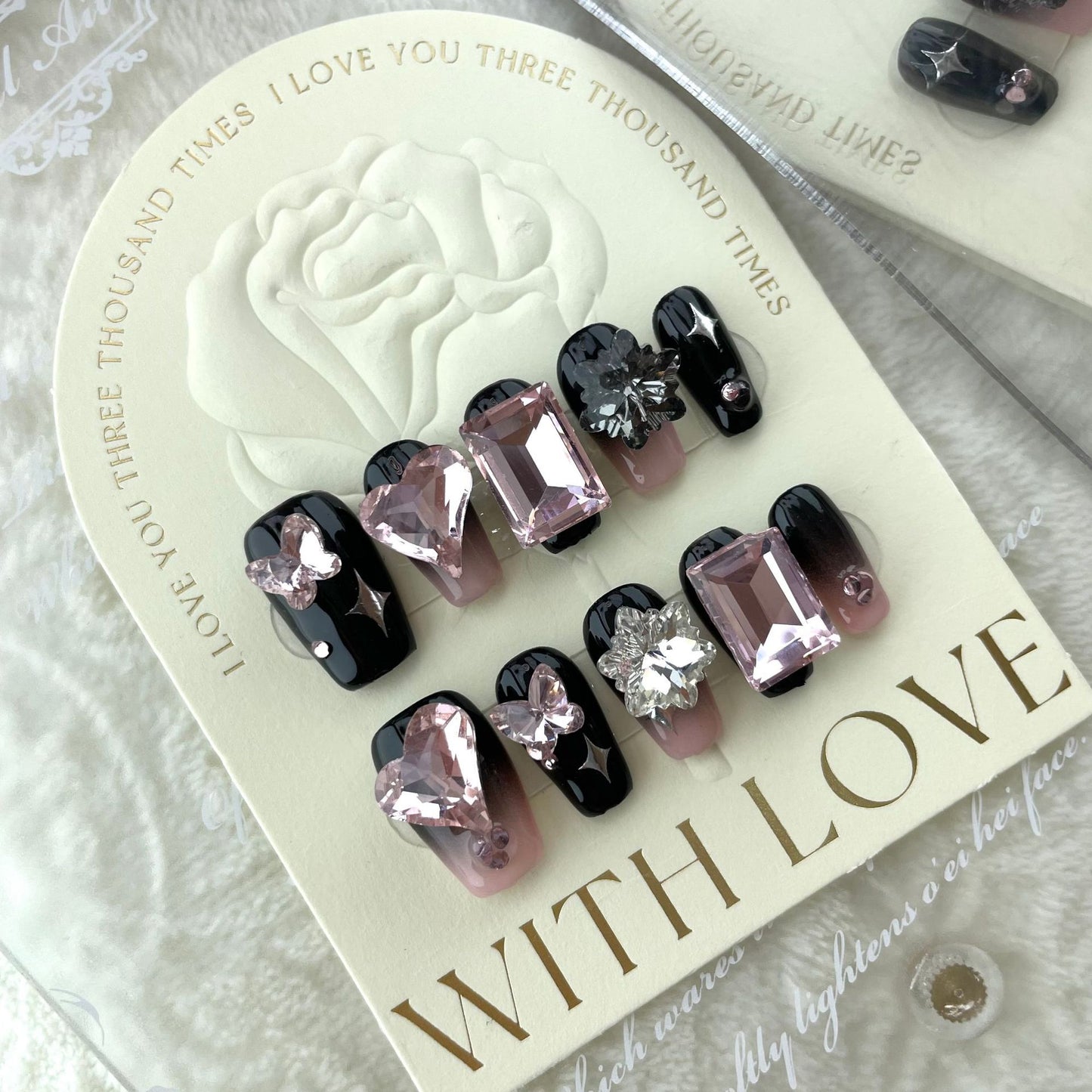 New Stickers Finished Product Fake Nails Long Handmade Manicure - BMYANY