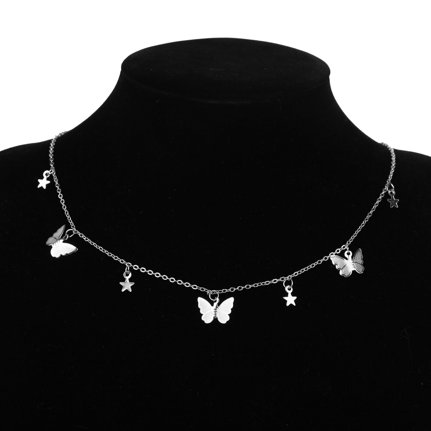 Gold Chain Butterfly Pendant Choker for Women