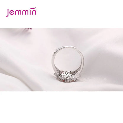 Bagues de fiançailles en argent sterling 925 pour femmes, bijoux de mariage, de fiançailles, colorées et scintillantes, zircone cubique AAA, tailles 6, 7, 8, 9