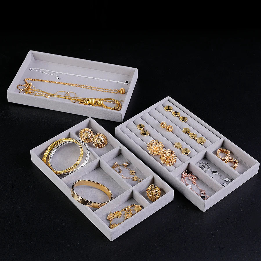 9Model, Flocking Jewelry Box Jewelry Tray, Suitable For: All Kinds of Jewelry Storage.