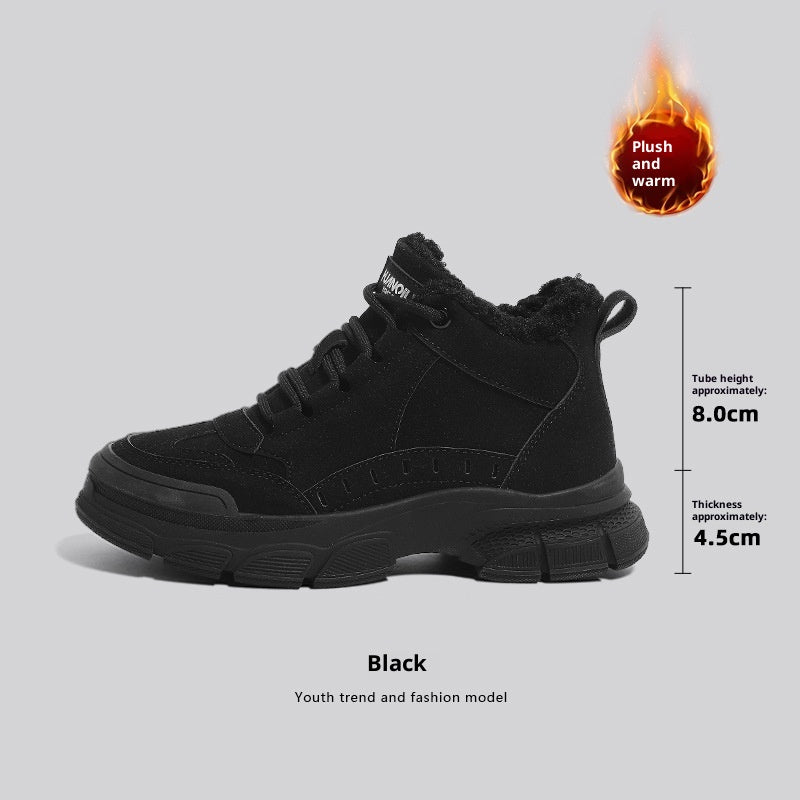 Bottes Martin Femme Fourrées Velours Antidérapantes Chaudes - BMYANY