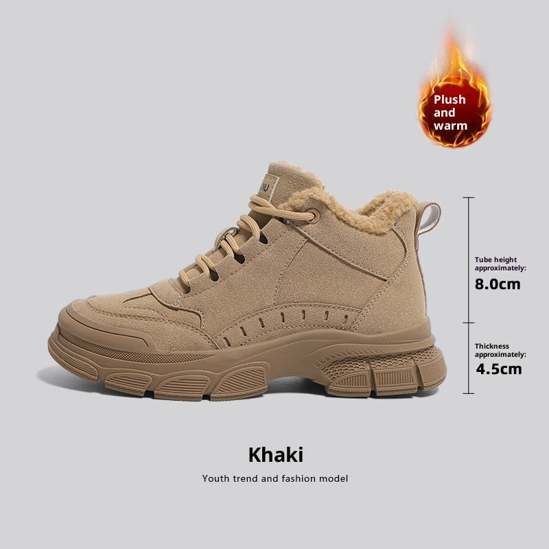 Bottes Martin Femme Fourrées Velours Antidérapantes Chaudes - BMYANY