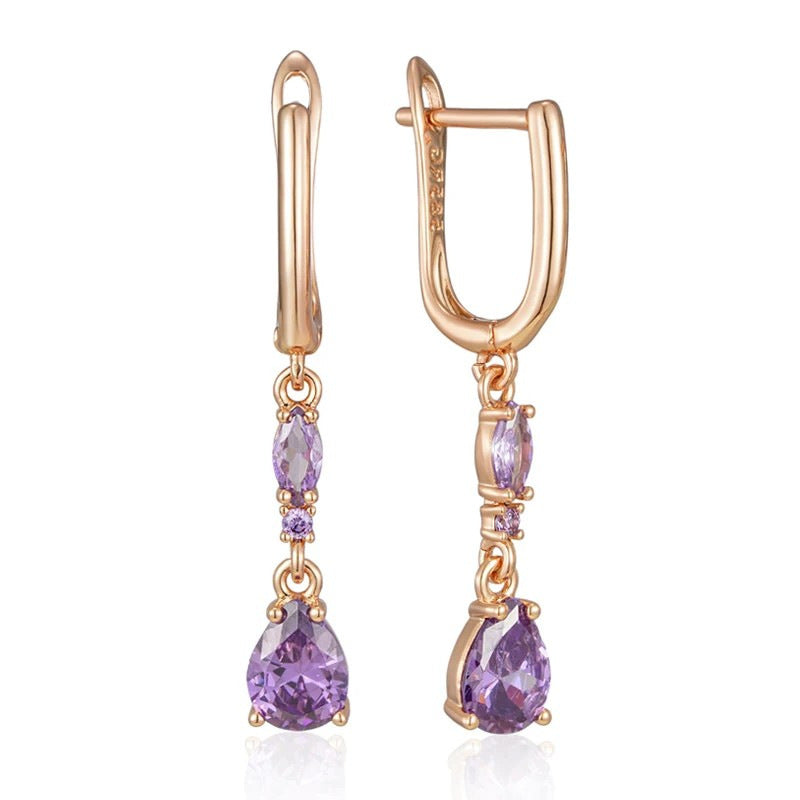 Fashion Personalized Zircon Earrings For Women - BMYANY