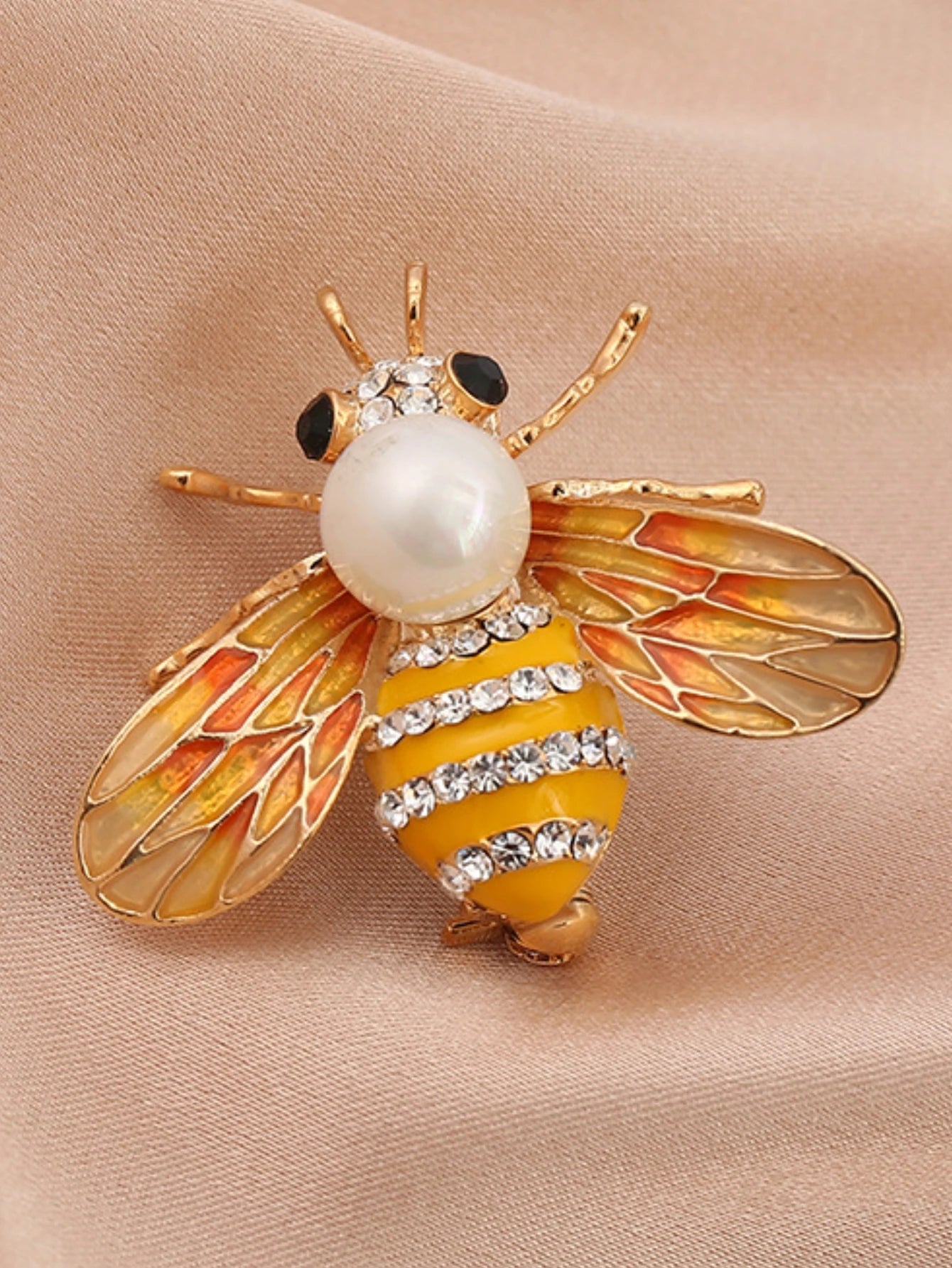 9 Model PC Women's Fashion Trend Personalized Imitation Pearl Bee Brooch Pin Jewelry Suitable for Outdoor Dating, Party, Festival Gifts