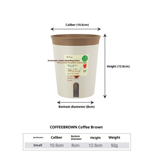 Pot de Fleurs Auto Absorbant Double Couche - Stockage d’Eau - BMYANY