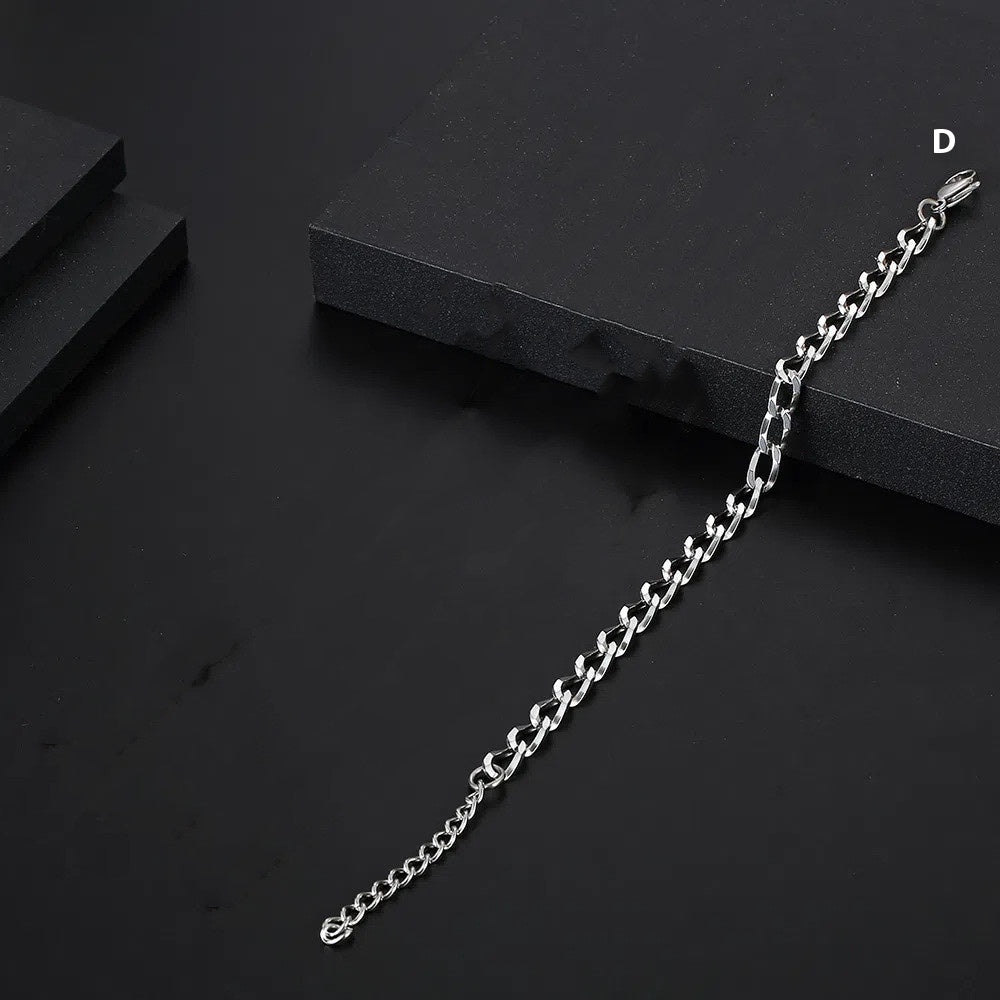 Stainless Steel Chain Special-shaped Chain Hip Hop Men's Bracelet - BMYANY