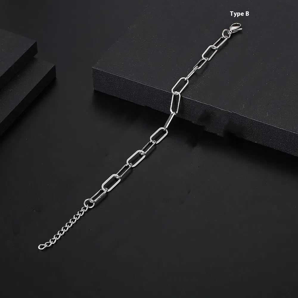Stainless Steel Chain Special-shaped Chain Hip Hop Men's Bracelet - BMYANY