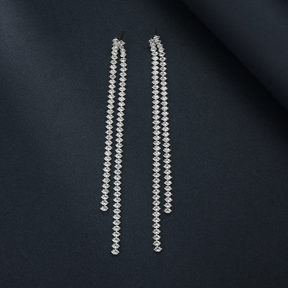 Set Bijoux Mariage Strass | Bracelet Boucles | Motif Cosmique - BMYANY