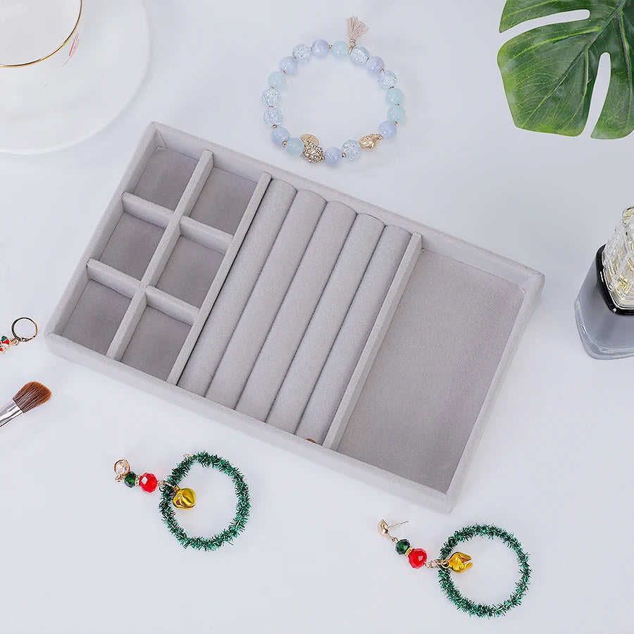 9Model, Flocking Jewelry Box Jewelry Tray, Suitable For: All Kinds of Jewelry Storage.